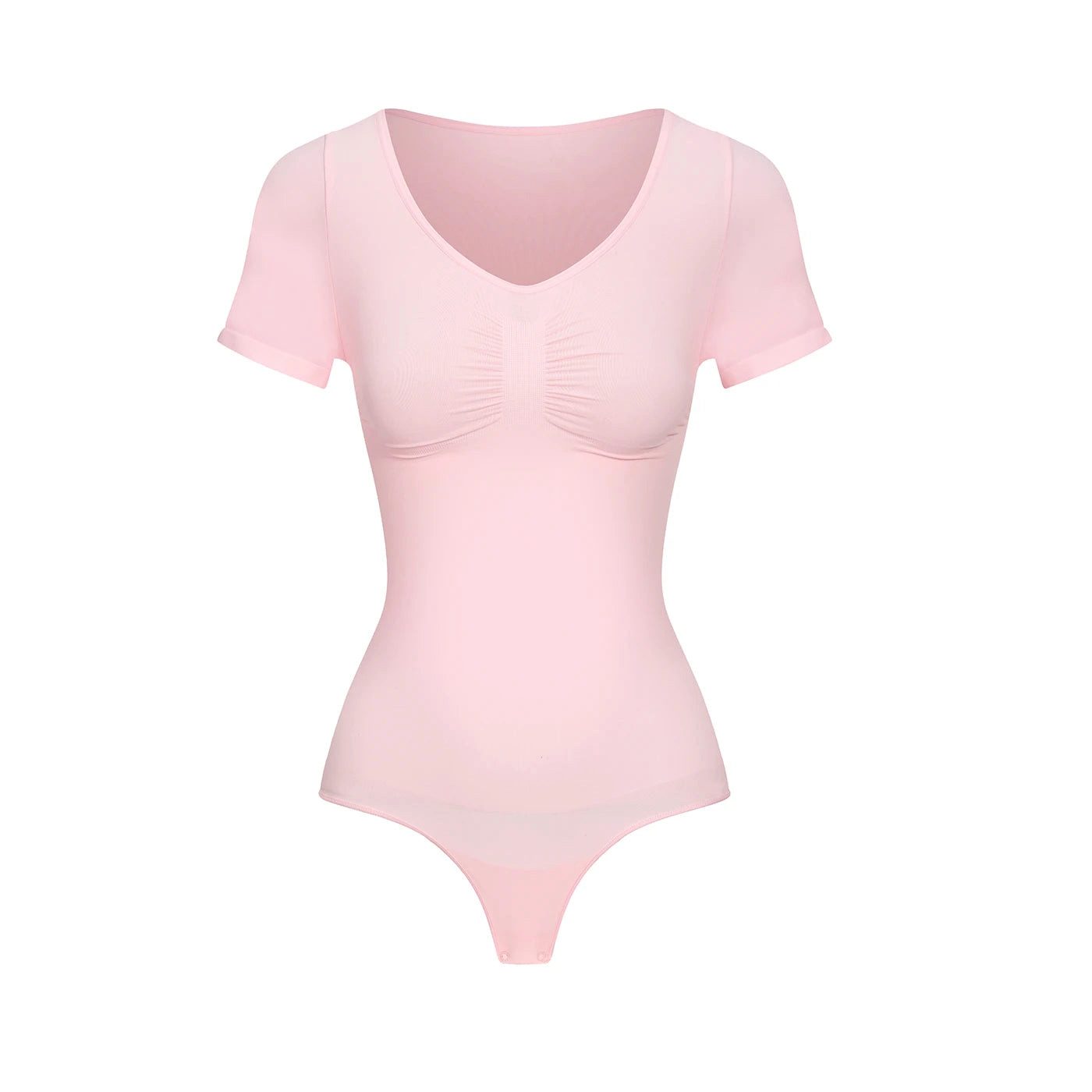 cfab Shaping-Body T-Shirt Bodysuit Sculpting Shapewear mit String-Baby Blue-3XL (1-tlg)