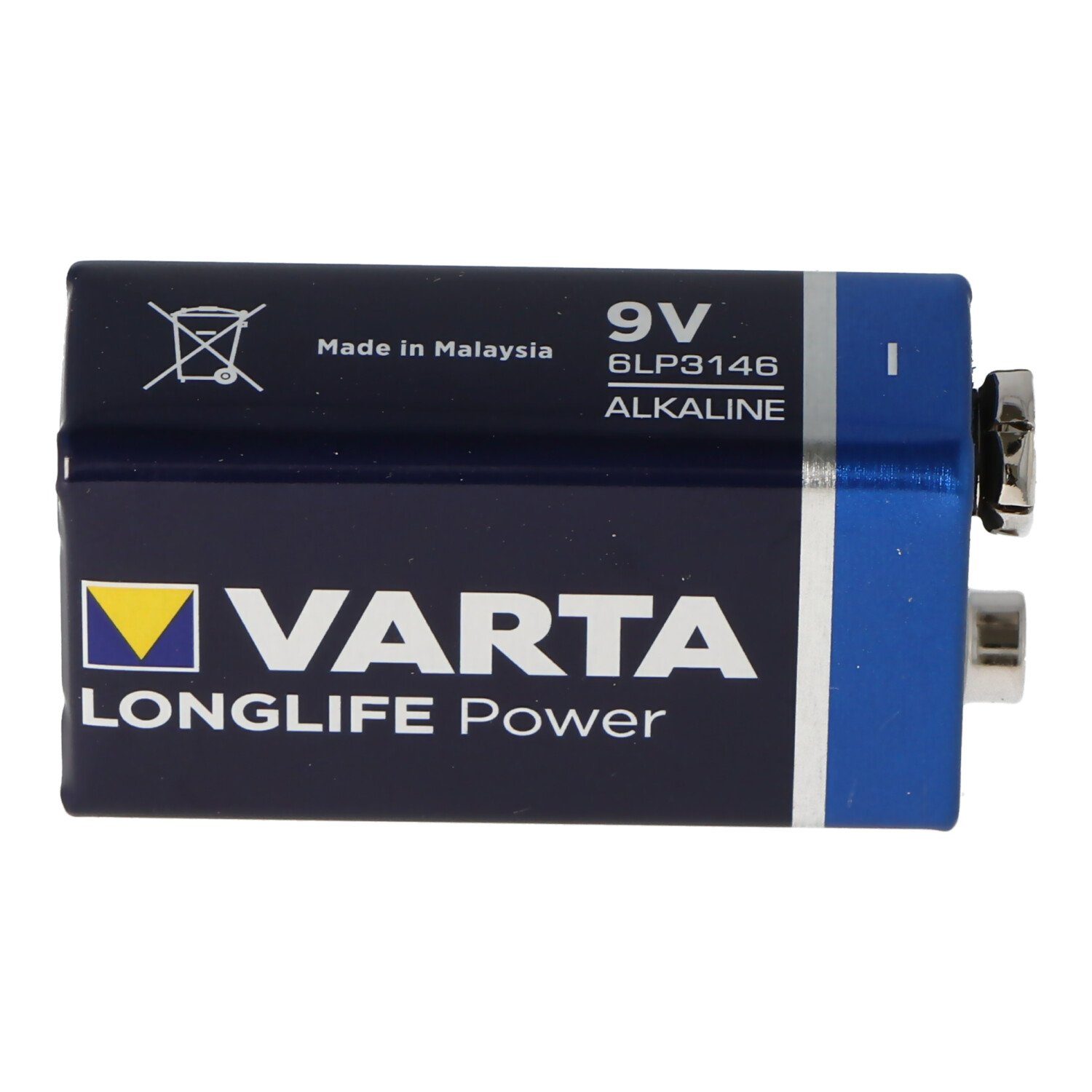 VARTA Block (9,0 (ehem. Energy) 9-Volt Batterie Longlife Batterie, Power High 1 Varta Stüc V)