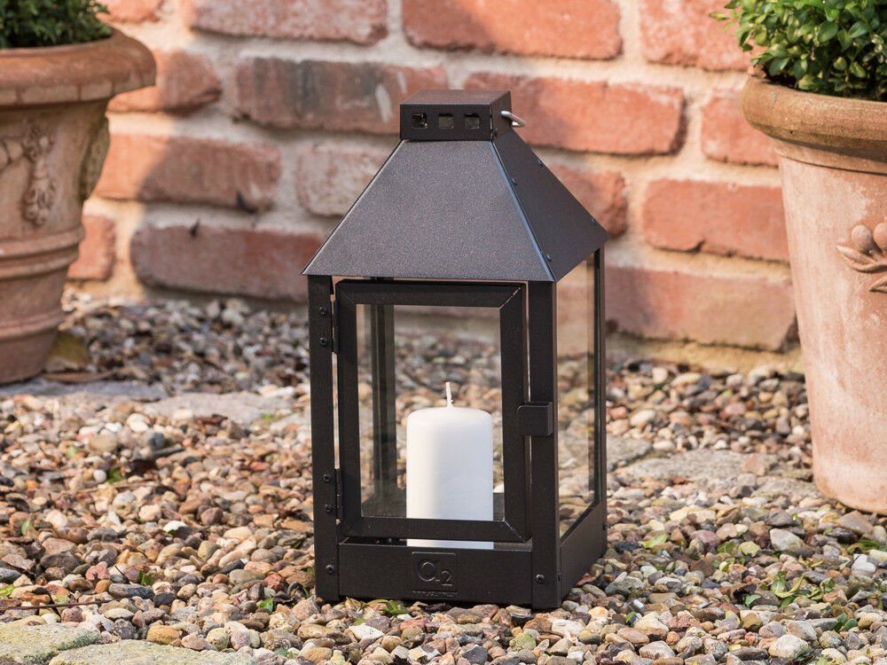A2 Living Kerzenhalter A2 Living Allwetter Laterne MINI Schwarz 34 cm