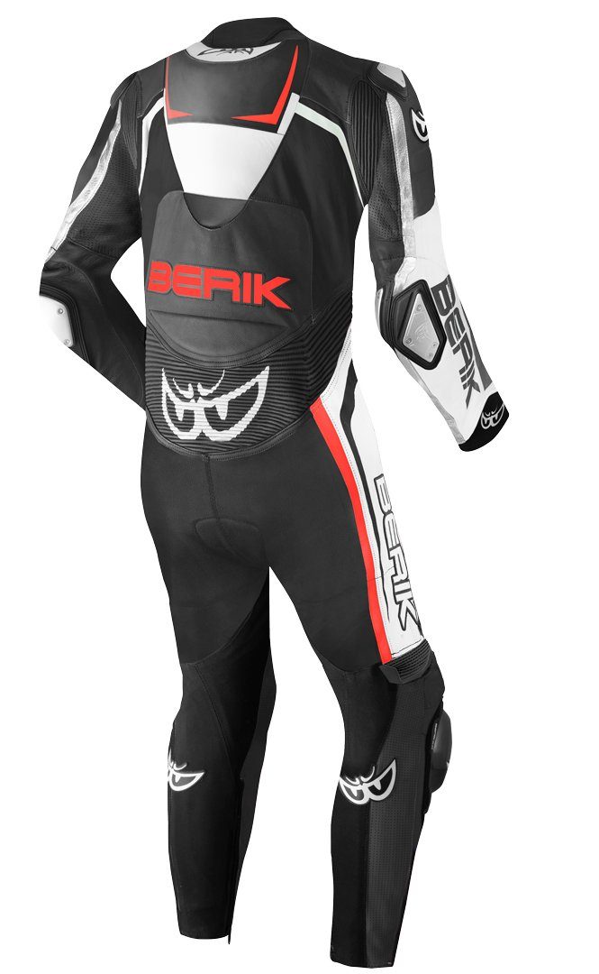 Motorradkombi Race-Tech Black/White 1-Teiler Motorrad Berik Lederkombi