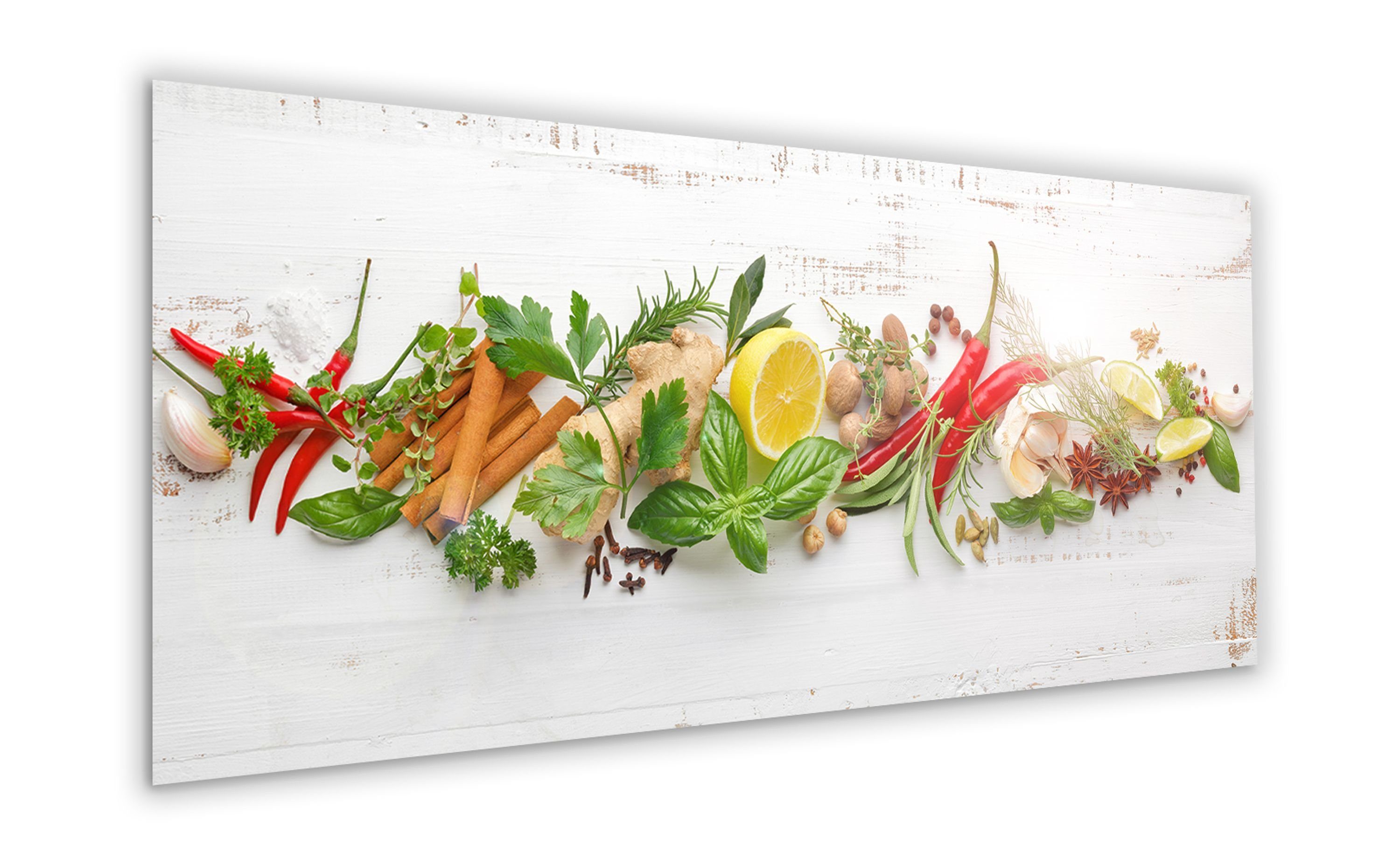 artissimo Glasbild Glasbild XXL 125x50 cm Bild aus Glas für die Küche groß günstig online kaufen