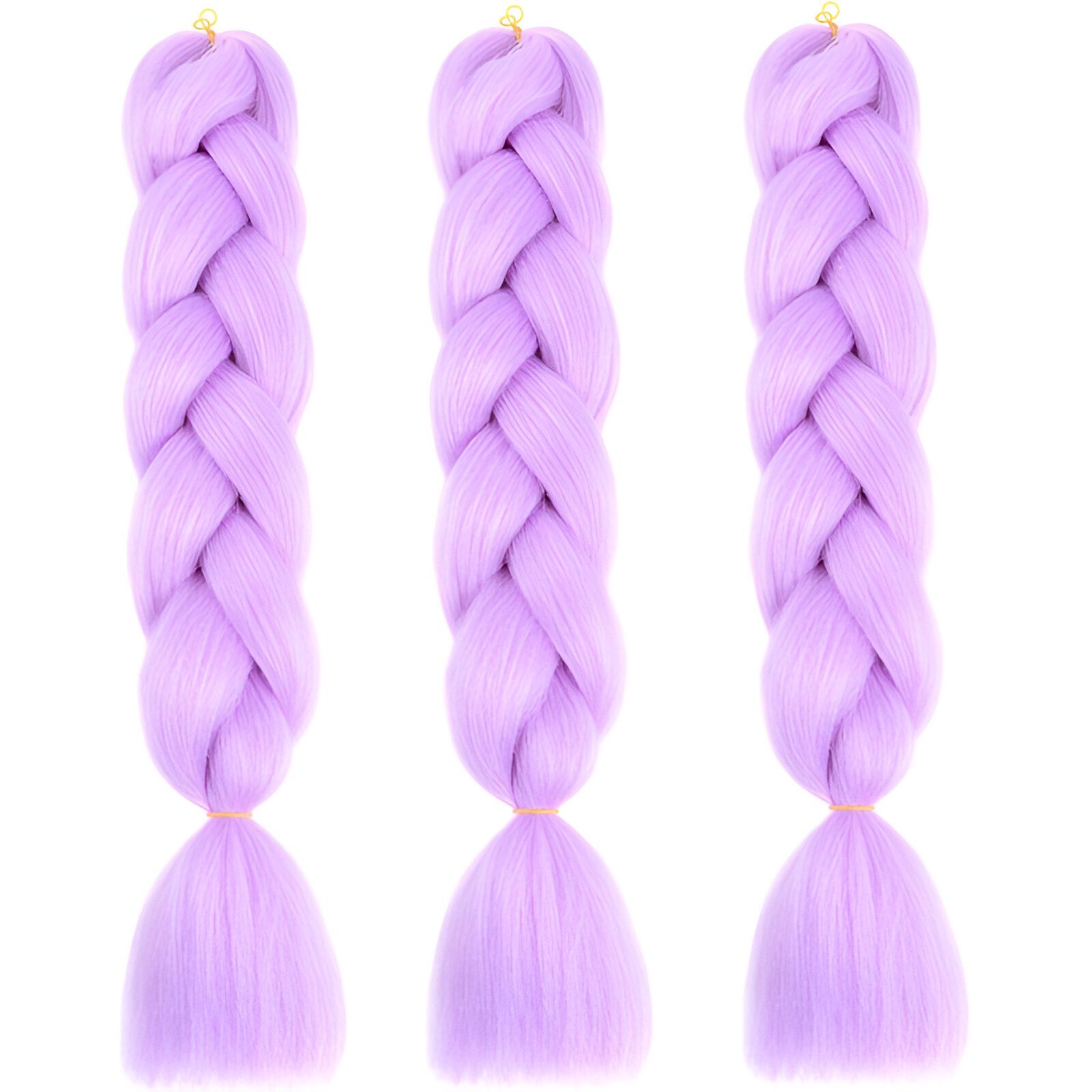 WS-Trend Kunsthaar-Extension 3er-Set Jumbo Kunsthaar Kanekalon Extensions Crochet Twist, 50-60 cm Stück