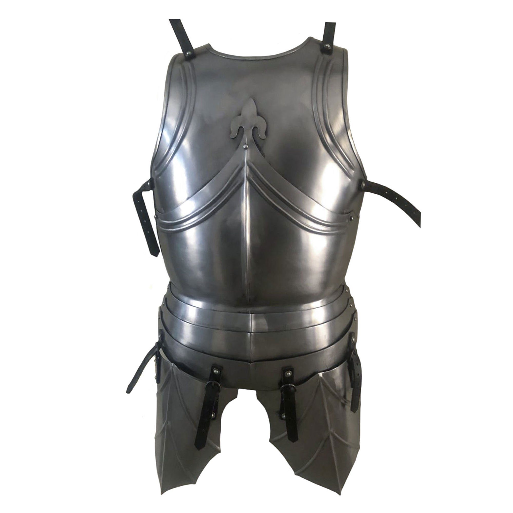 Battle Merchant Ritter-Kostüm Gotischer Harnisch mit Beintaschen, 1,2 mm Stahl