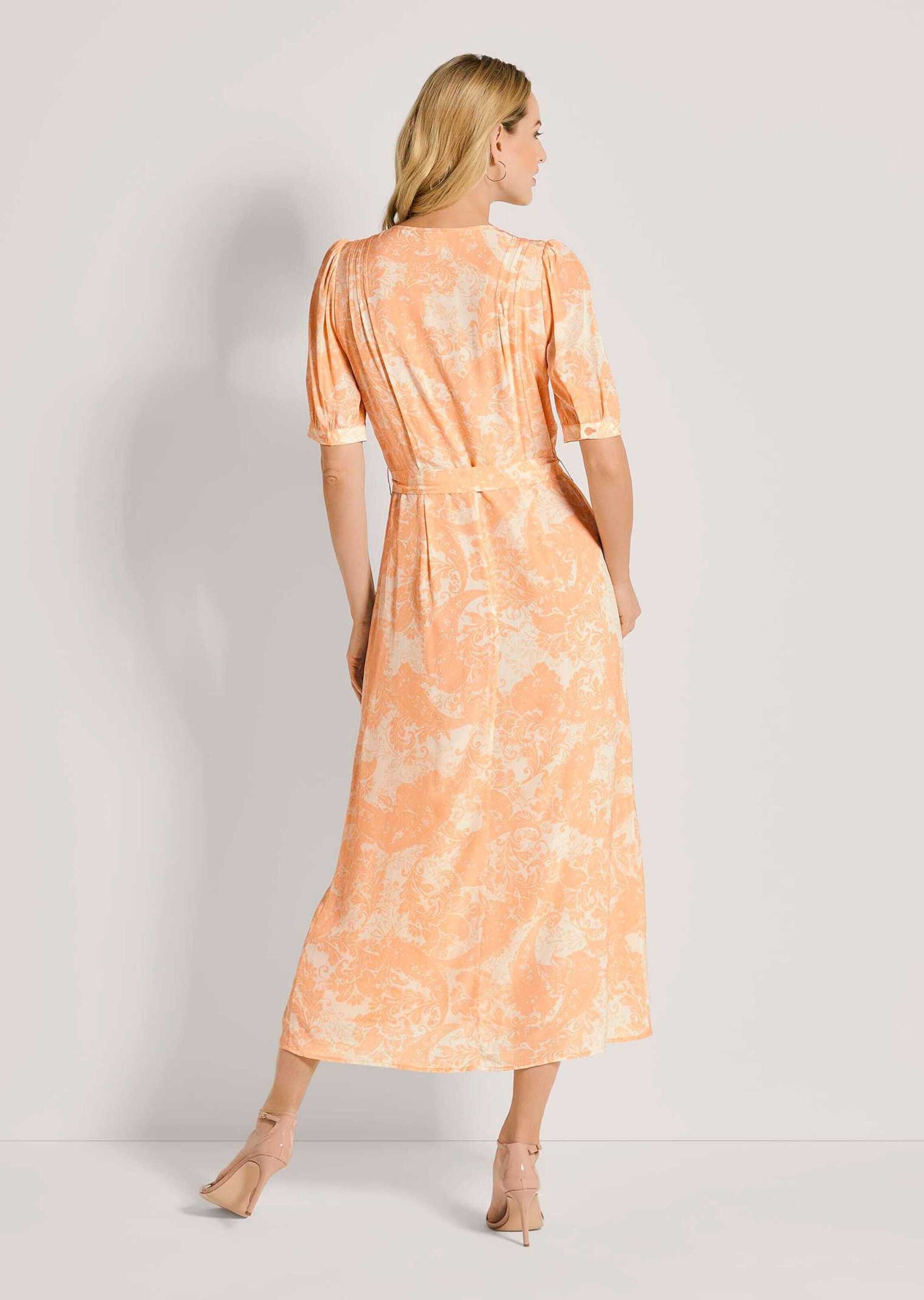MADELEINE Maxikleid Durchgeknöpftes Sommerkleid mit floralem Print
