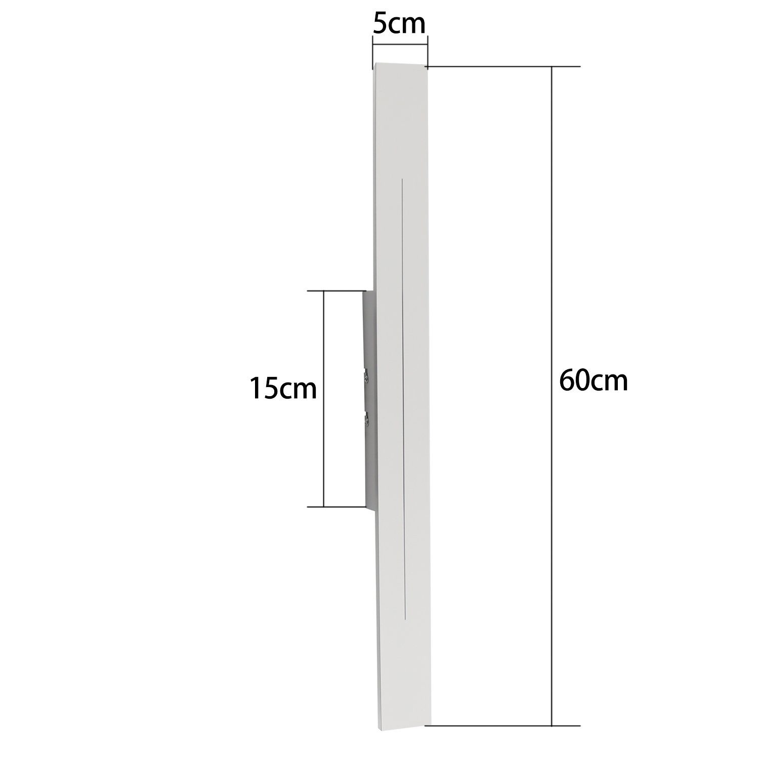 ZMH LED Wandleuchte LED Wandlampe 30/60/100 cm, 3000 K warmweiß, nicht dimmbar, LED fest integriert, warmweiß, für Flur Treppenhaus Wohnzimmer Schlafzimmer – Bild 5 von 5