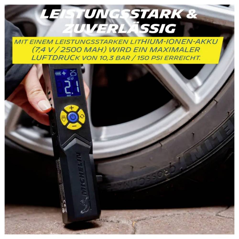 Michelin Akku-Handkompressor 61006 Akku-Kompressor 10 bar
