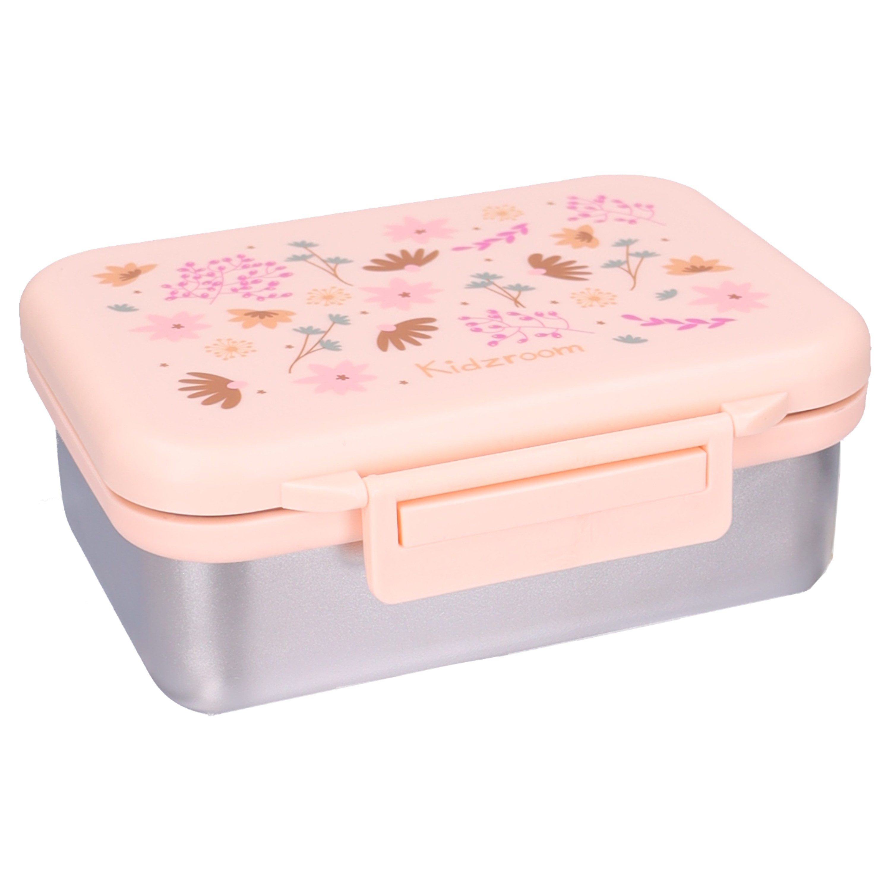 Kidzroom Lunchbox Enchanted Memories Brotdose Kinder 1,8 l Lunchbox mit Blumen Motiv, Edelstahl, PP, (2-tlg)