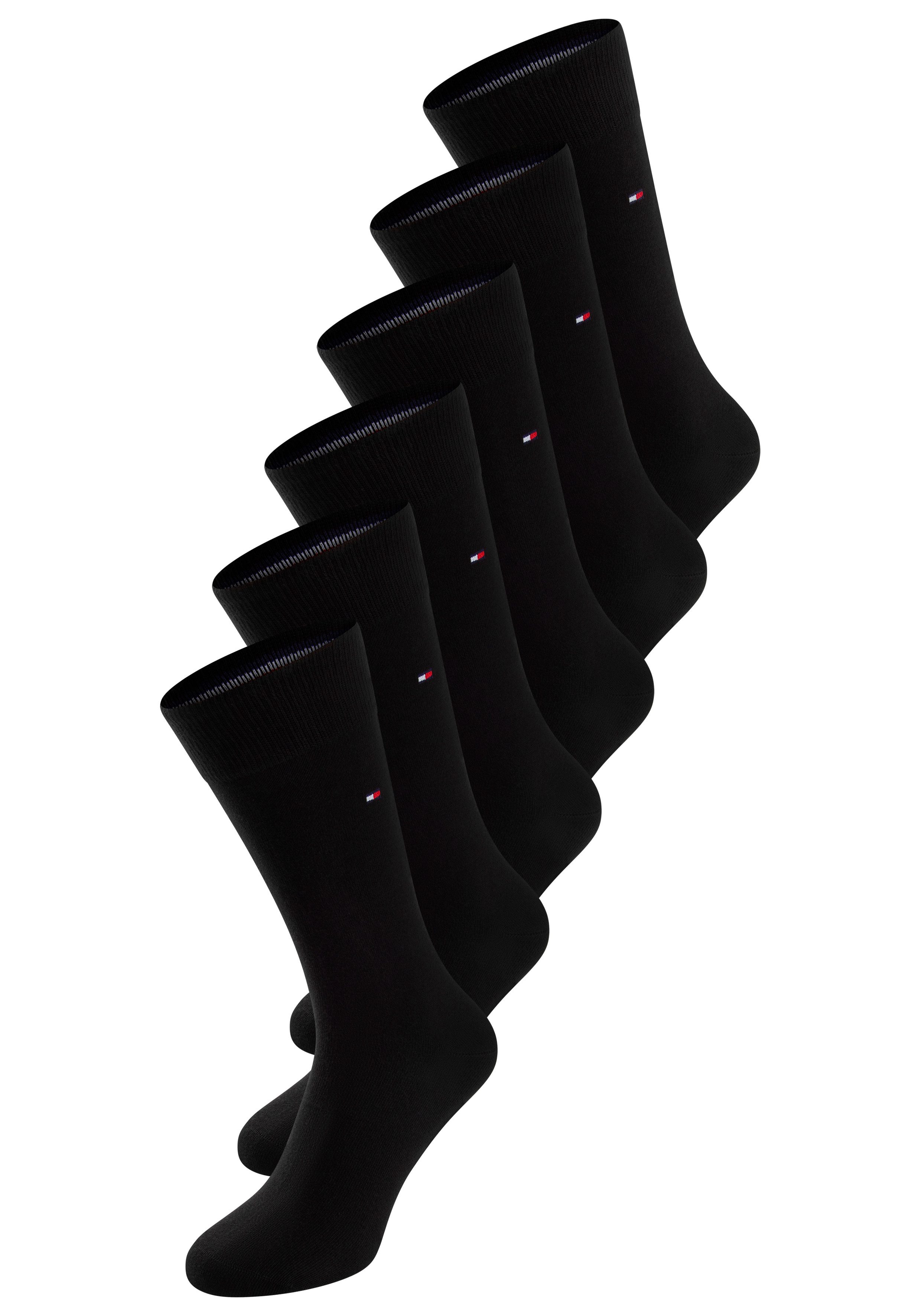 Tommy Hilfiger Socken TH MEN SOCK 6P ECOM (Packung, 6-Paar, 6 Paar) Gekämmte Baumwolle, atmungsaktiv, druckfreier Bund