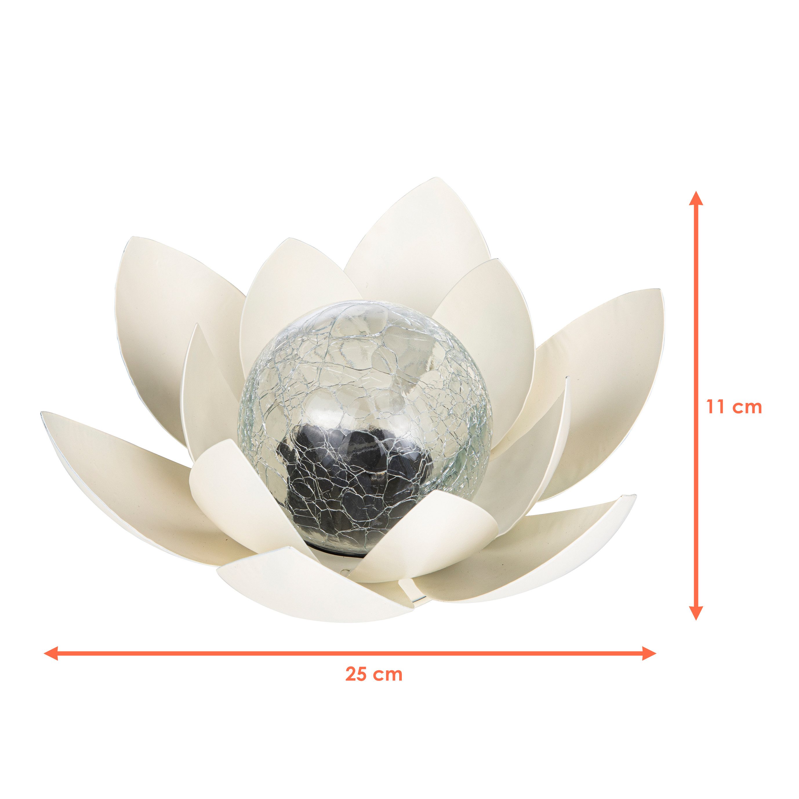 Spetebo LED Solarleuchte LED Solar Lotusblüte günstig online kaufen