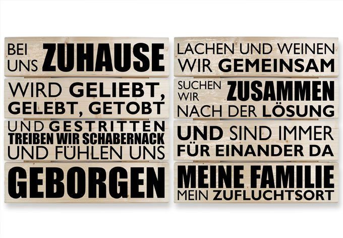 Hause zu St) Wall-Art Bei Bilder schwarz, (Set, uns Mehrteilige 2