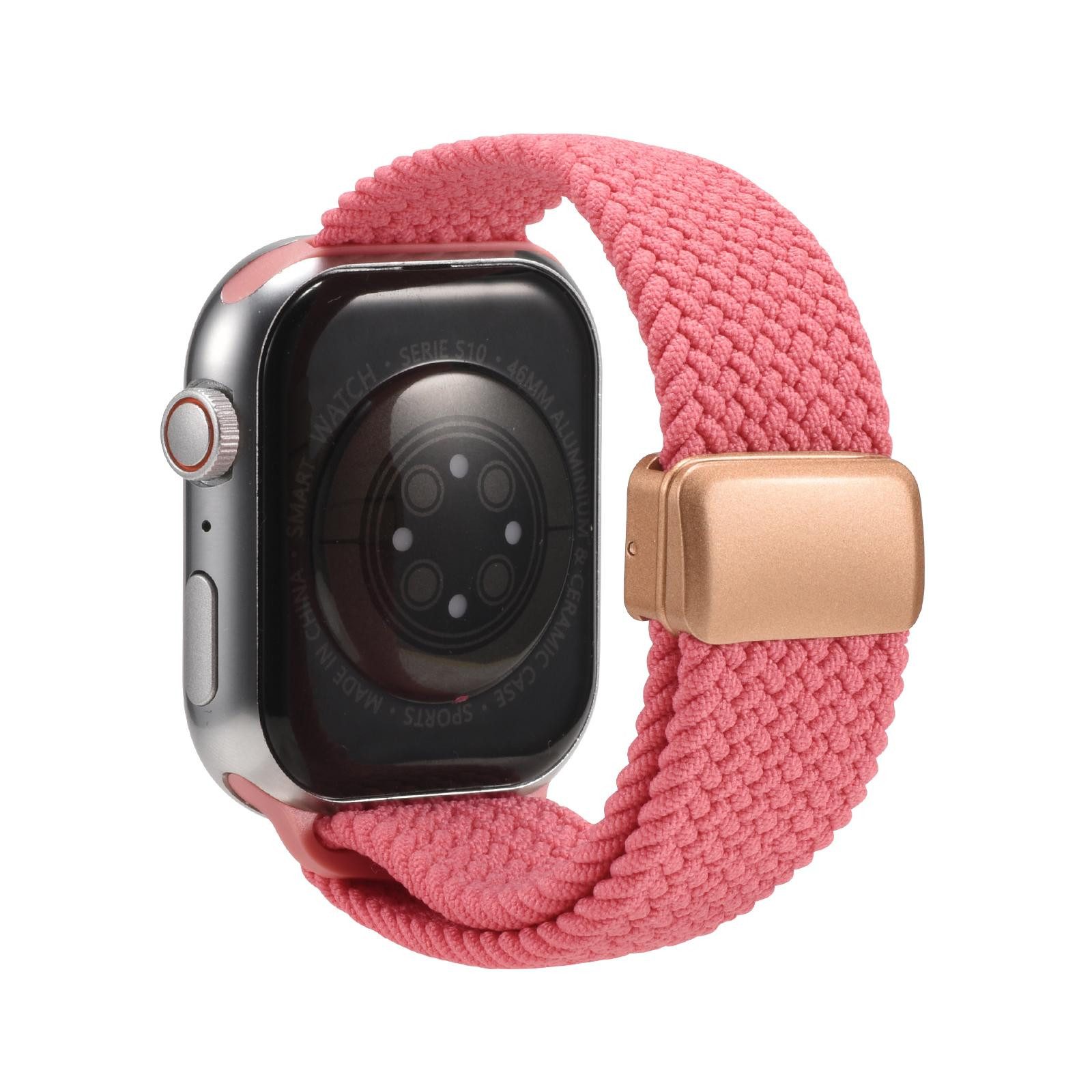 CoolGadget Smartwatch-Armband Fitnessarmband aus Nylon iWatch, für Apple Watch 1 2 3 4 5 6 7 8 9 10 11 SE 1 2 3 38 40 41 42 mm