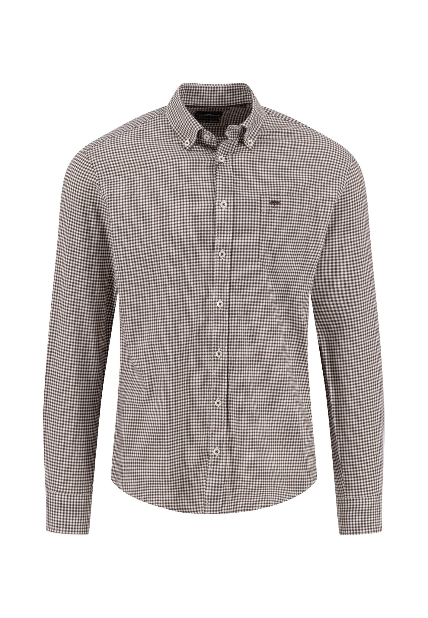 FYNCH-HATTON Langarmhemd mit Logo Stickerei günstig online kaufen