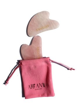 ARI ANWA Skincare Massagegerät Gua Sha Rosenquarz, Gesichtsmassage & Hautpflege