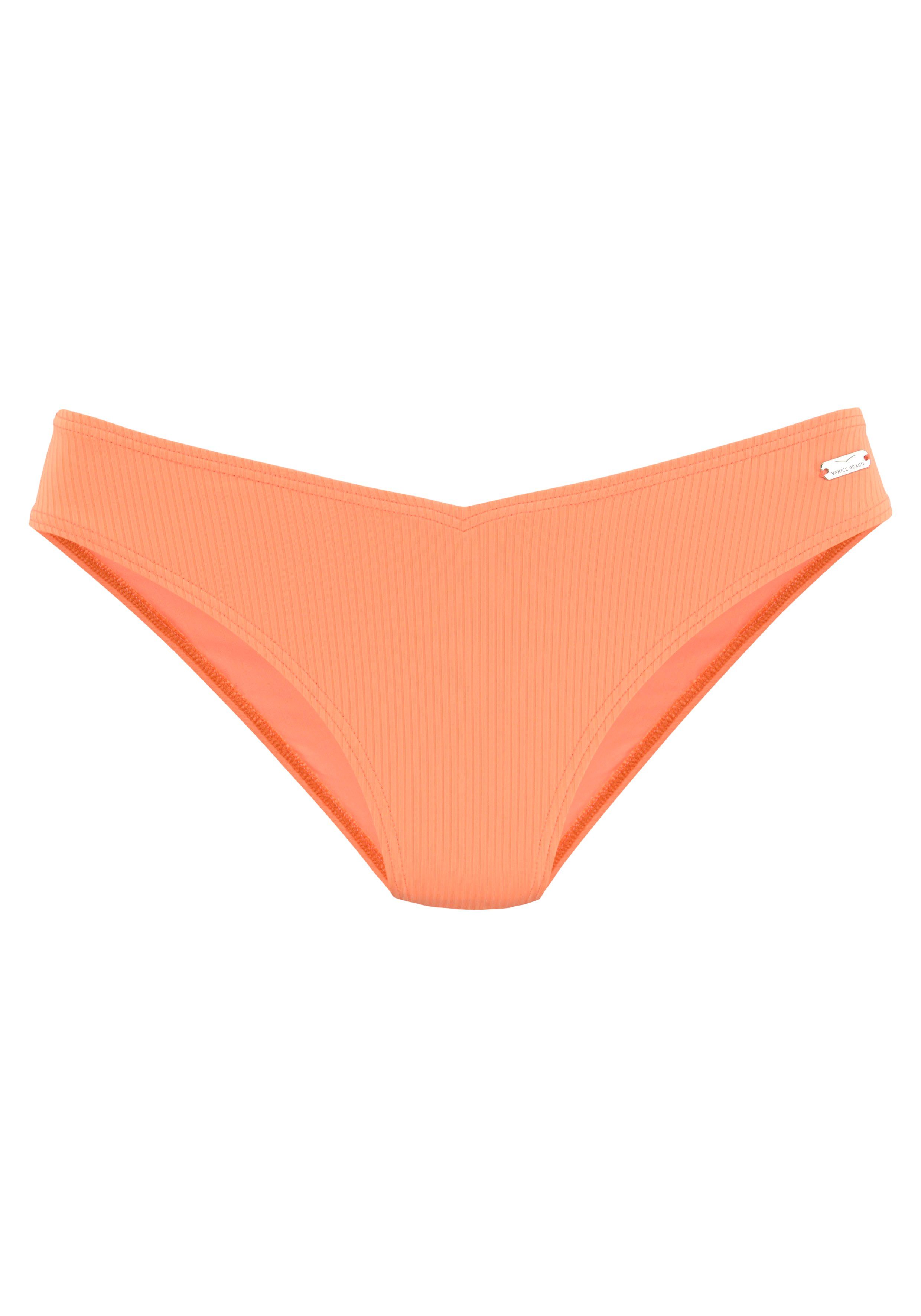 Venice Beach Bikini-Hose Lucky aus gerippter Strukturware günstig online kaufen