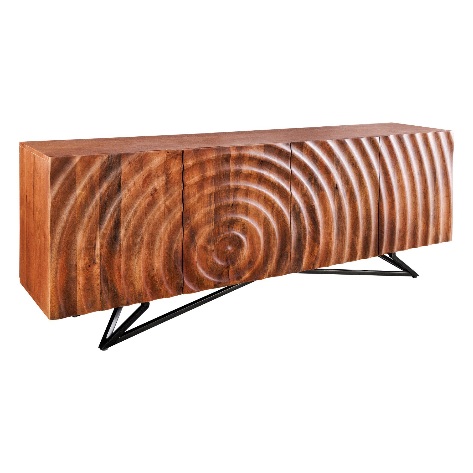 riess-ambiente Lowboard ZEN 180cm braun / schwarz (Einzelartikel, 1 St), Ma günstig online kaufen