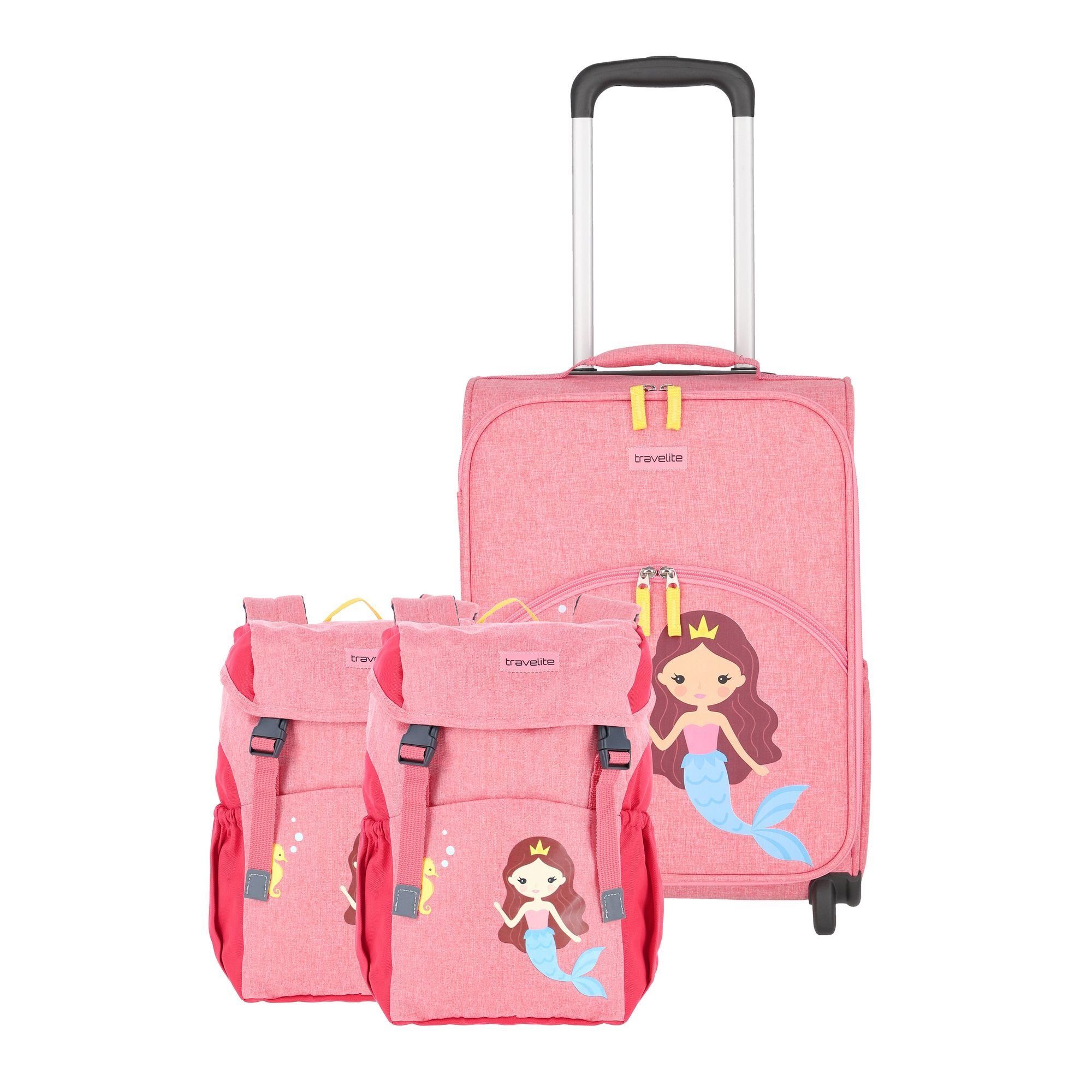 travelite Kinderkoffer Youngster, 2 Rollen, Polyester meerjungfrau