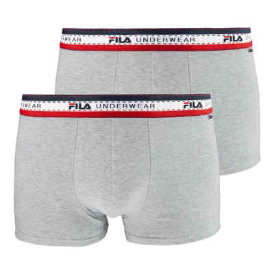 Fila Boxer Underwear Pants (2-St., 2er Pack) mit farbig gestreiftem Komfortbund