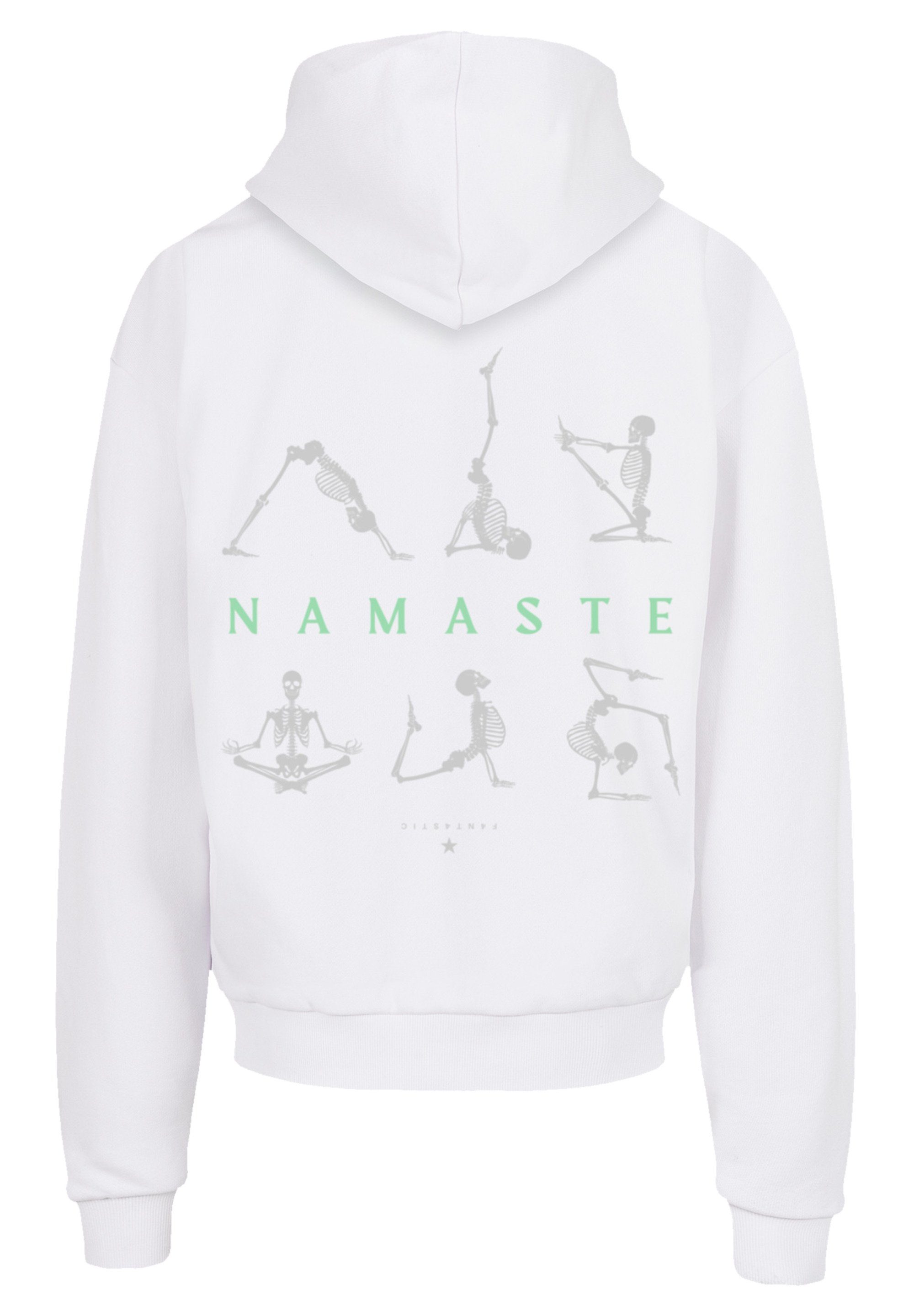 Skelett Ultra bequemer F4NT4STIC Hoodie Baumwollstoff Halloween Print, Namaste Yoga schwerer