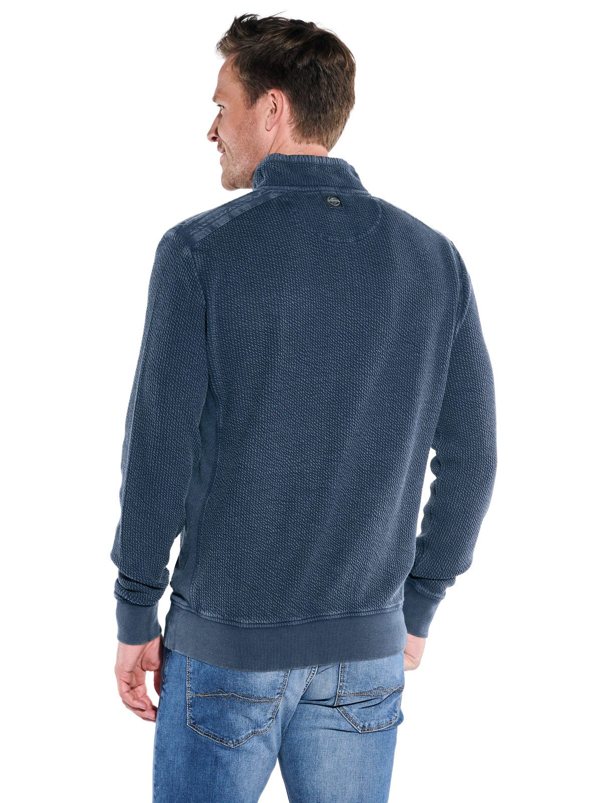Engbers Sweatshirt engbers Herren Sweatshirt strukturiert, Saphirblau günstig online kaufen