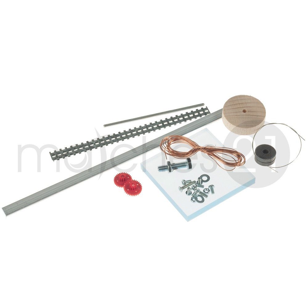 matches21 HOME & HOBBY Funktionsmodell Elektromotor Bausatz Holzbaukasten – Bild 3 von 3