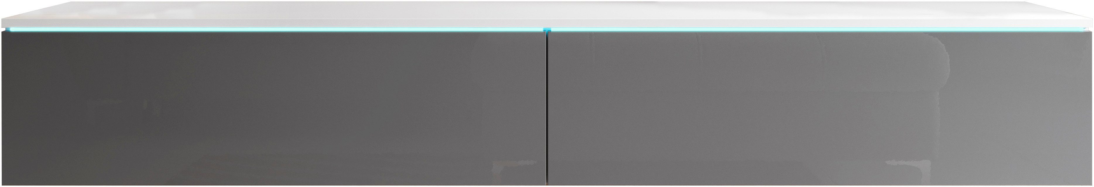 Home affaire Lowboard LOWBOARD VERA, wahlweise mit oder ohne Beleuchtung, M günstig online kaufen