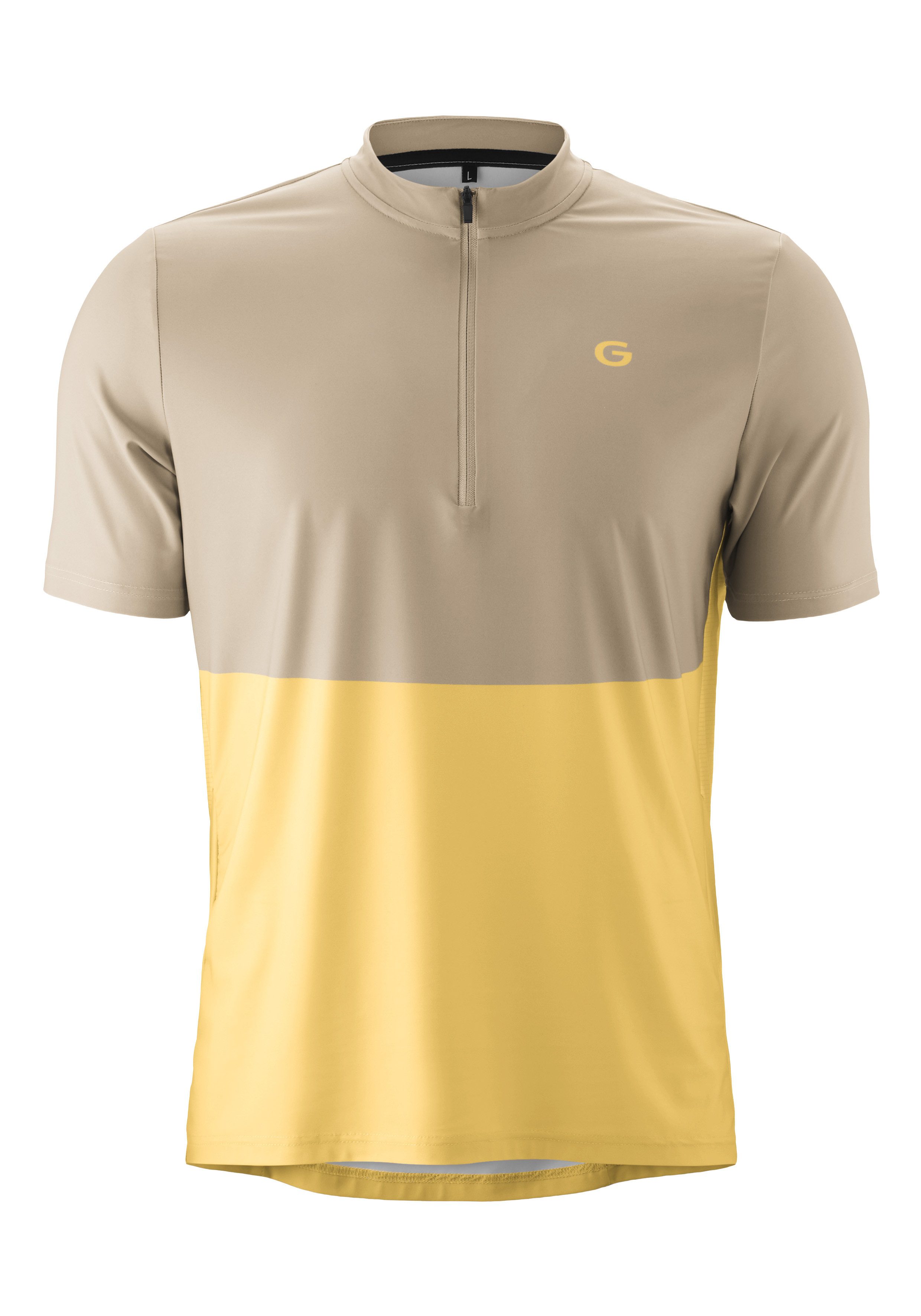 Gonso Radtrikot Adventure Jersey Halfzip M Herren Fahrradtrikot, modernes Half-Zip Trikot mit Rückentasche