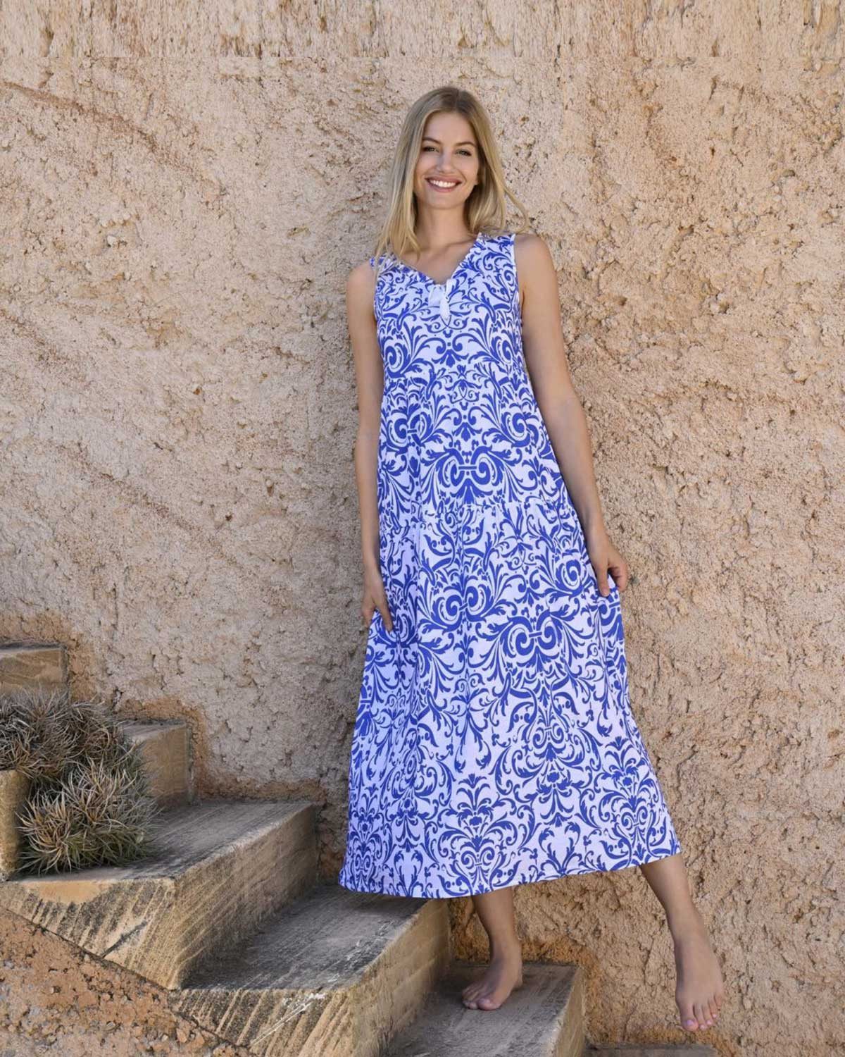 Ringella Nachthemd Damen Maxikleid 'Orientalische Inspiration' günstig online kaufen