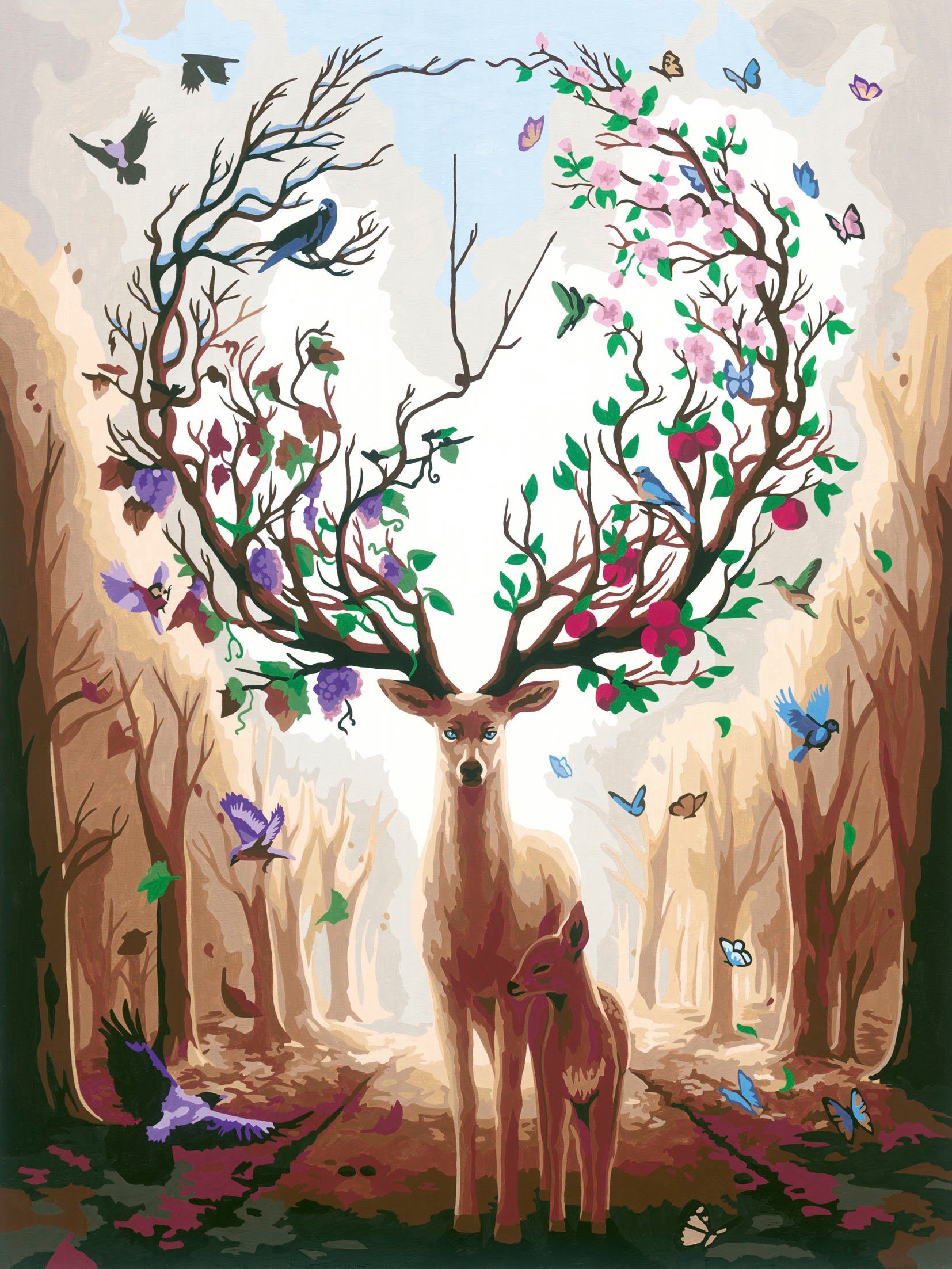 Ravensburger Malen nach Zahlen CreArt, Magnificent Encounter, Made in Europe