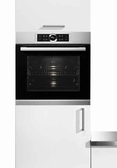 BOSCH Pyrolyse Backofen Serie 8 HBG675BS1, mit Teleskopauszug nachrüstbar, Pyrolyse-Selbstreinigung, mit AutoPilot