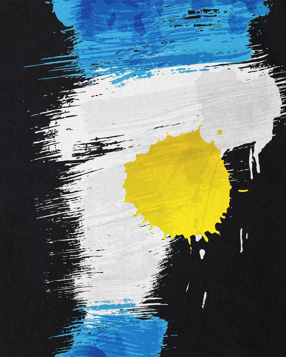 style3 Flagge EM Sport Fußball Argentinien WM Herren Print-Shirt Argentina schwarz T-Shirt Fahne