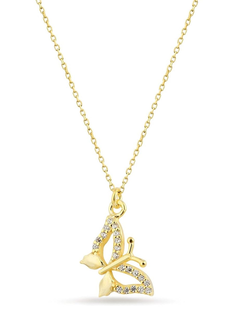 Einzelstück Charm-Kette Rebirth Halskette mit Schmetterling günstig online kaufen