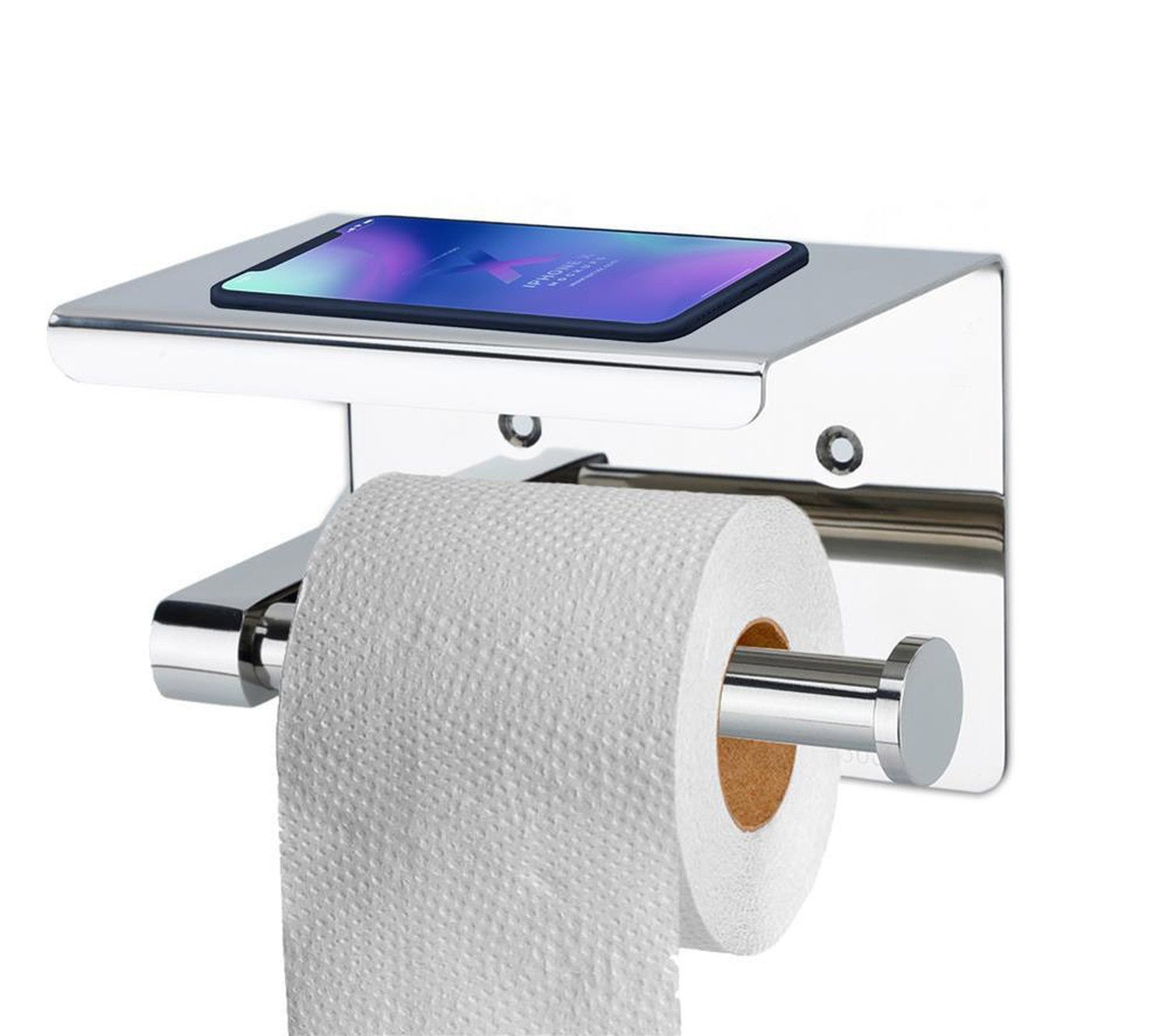 Intirilife Toilettenpapierhalter (1-St), Klopapierhalter mit Ablage günstig online kaufen