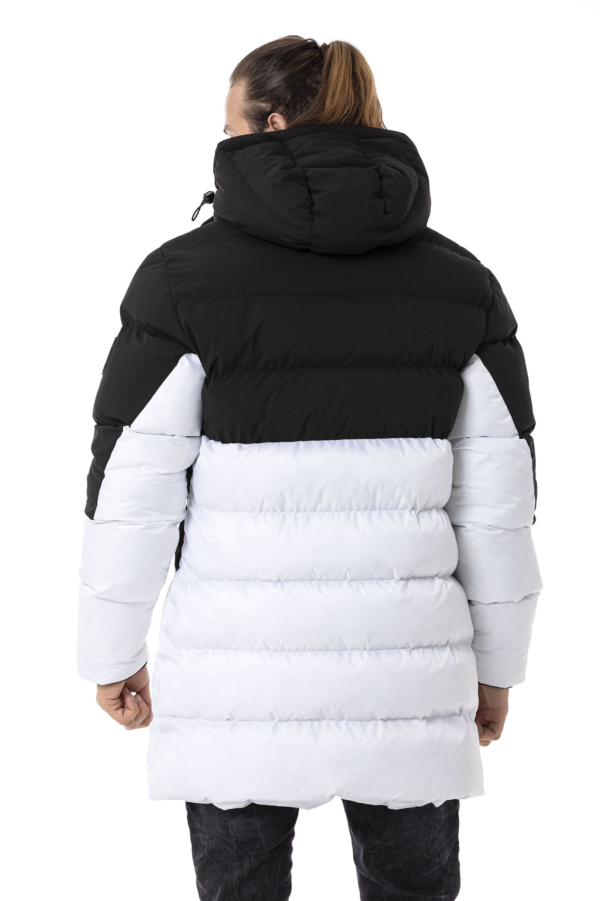 Cipo & Baxx Winterjacke Winterjacke im Kontrast-Look günstig online kaufen