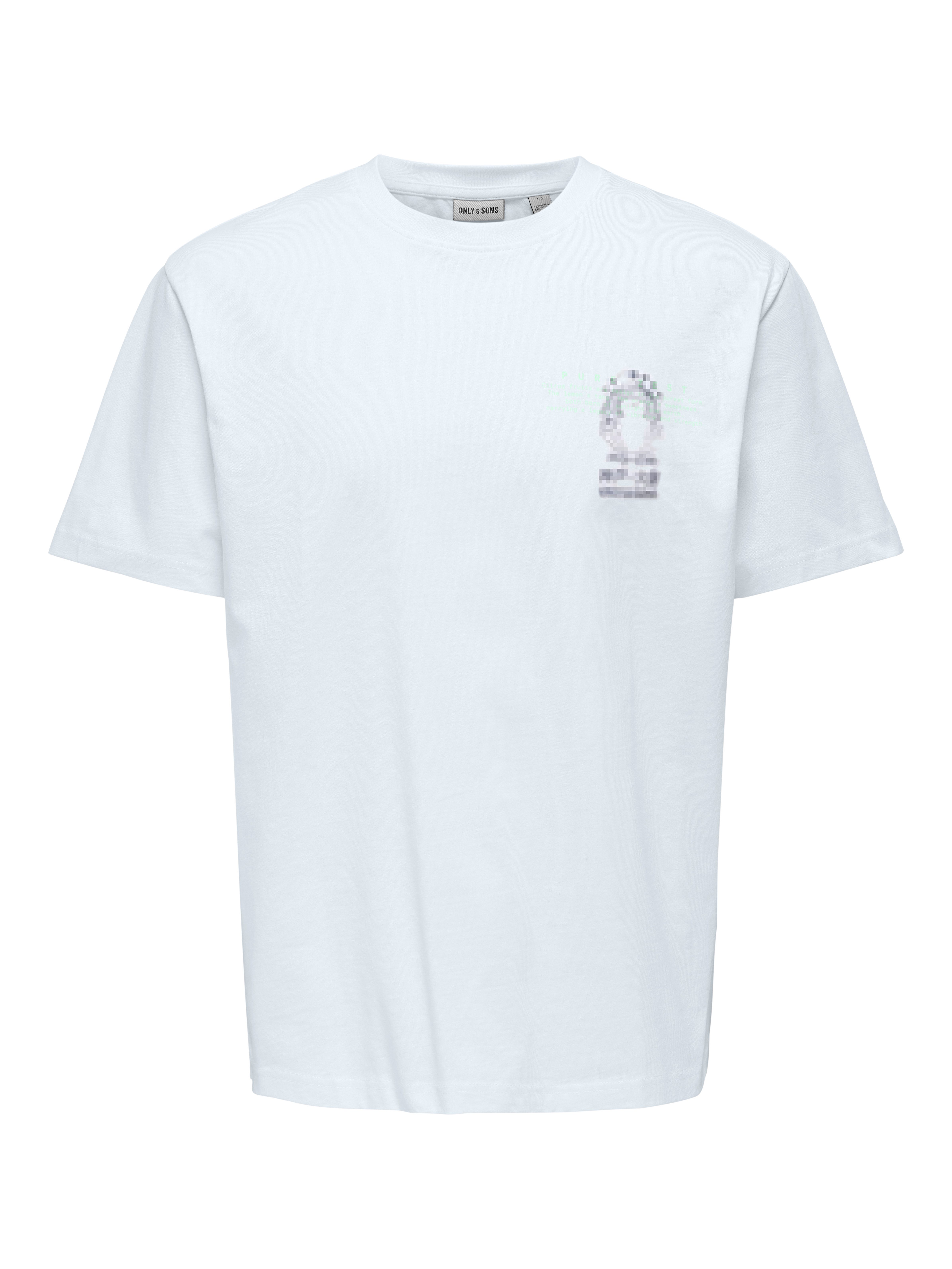 ONLY & SONS T-Shirt ONSFRED LIFE RLX SS PRINT TEE NOOS Baumwolle, relaxed fit