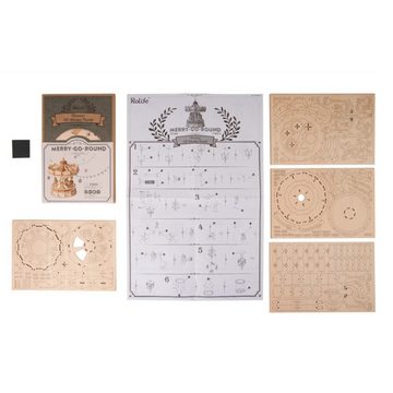 ROKR 3D-Puzzle Merry-Go-Round, 174 Puzzleteile