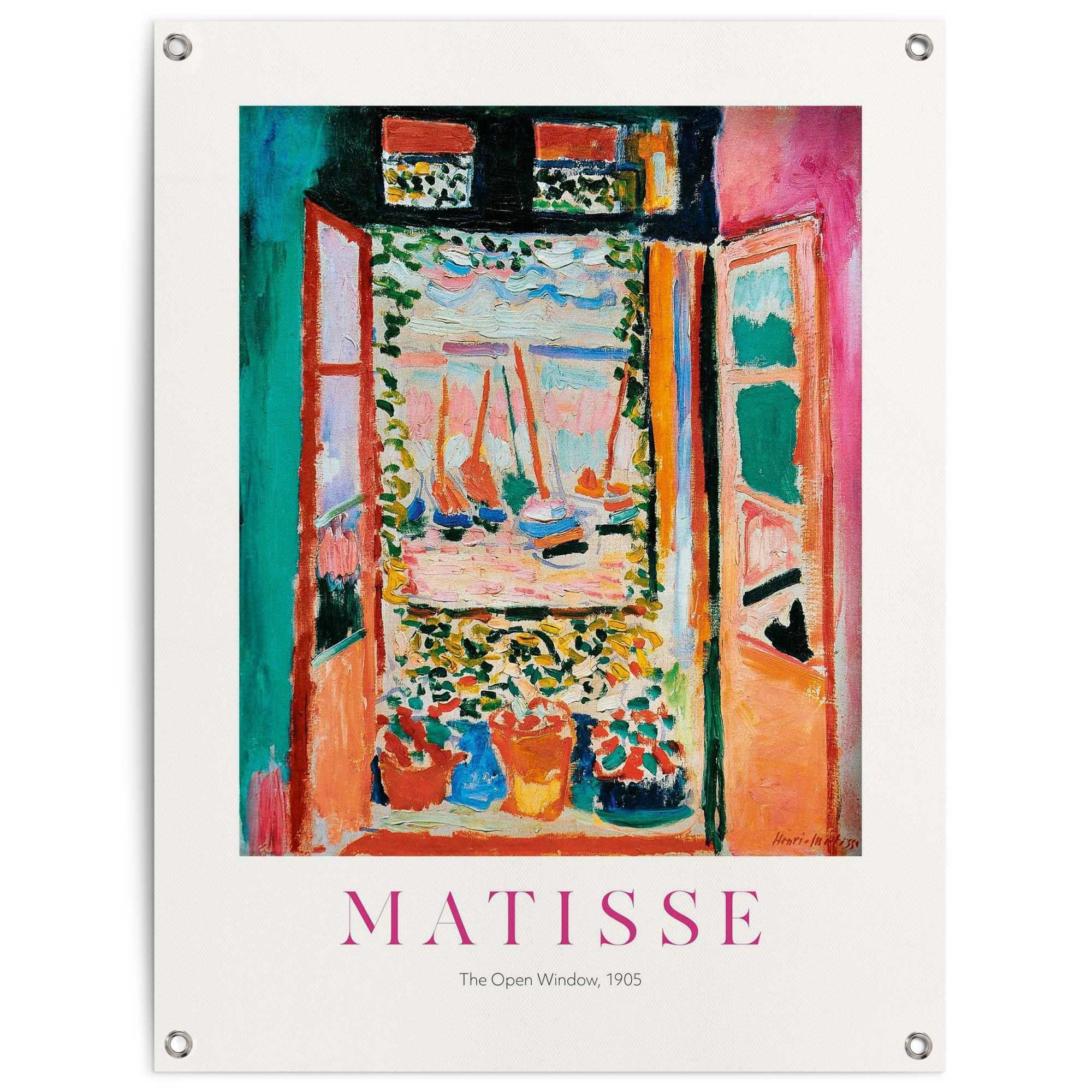 Reinders! Poster Henri Matisse Window, Outdoor für Garten oder Balkon