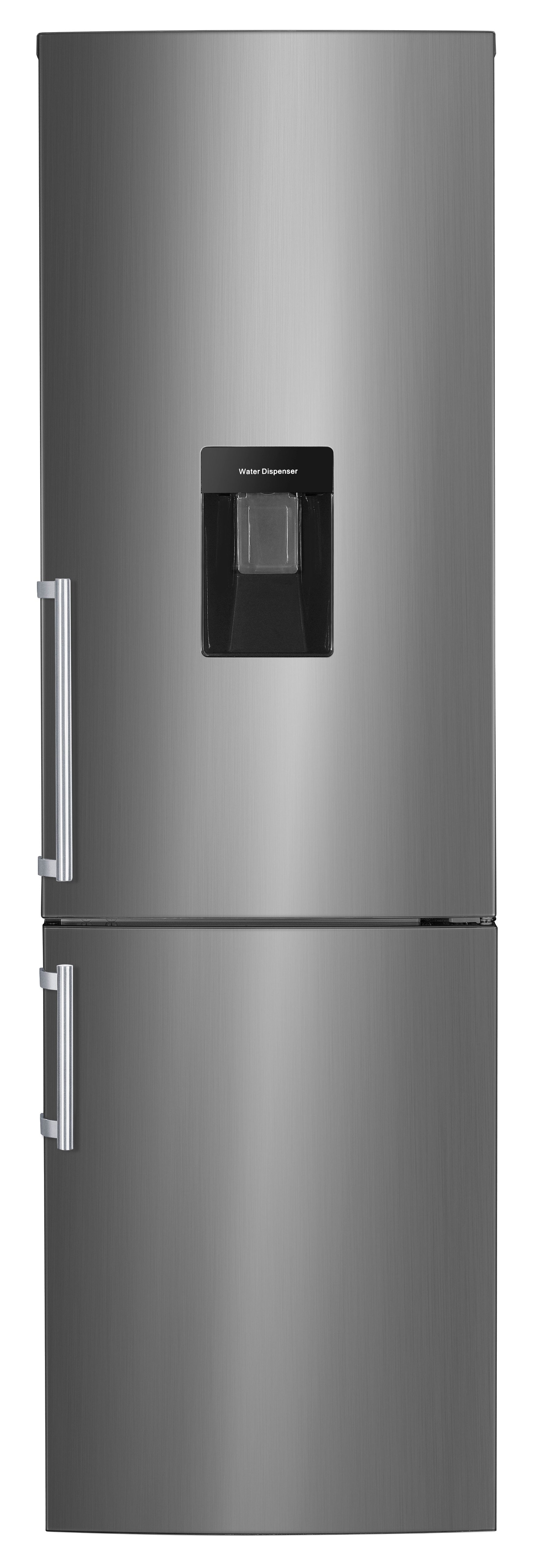 Hanseatic Kühl-/Gefrierkombination HKGK18560CDI, 186 cm hoch, 60 cm breit, mit Wasserspender Dank integriertem Wassertank, Schnellgefrierfunktion