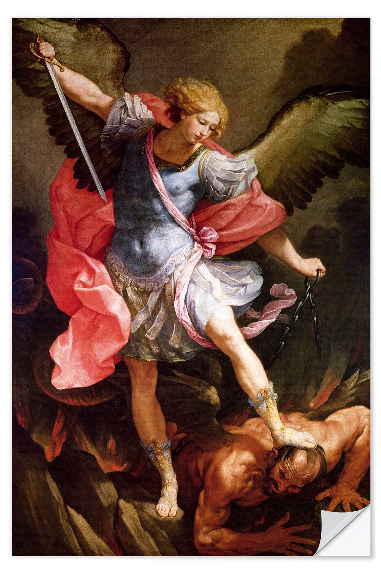 Posterlounge Wandbild Erzengel Michael besiegt Satan, Guido Reni, erhältlic günstig online kaufen
