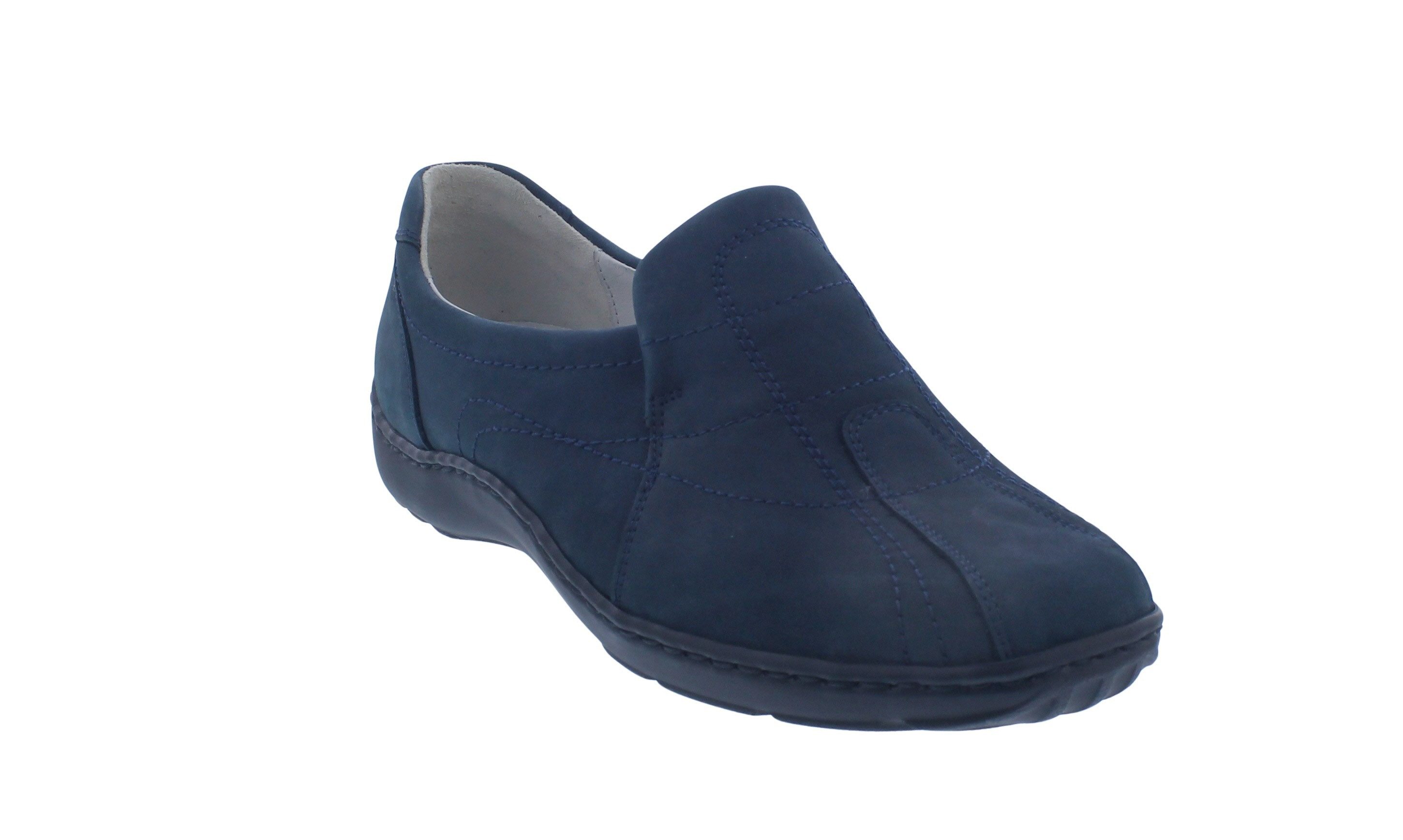 Waldläufer Waldläufer Henni Slipper 496504-1961-217 marine Nubukleder Weite günstig online kaufen