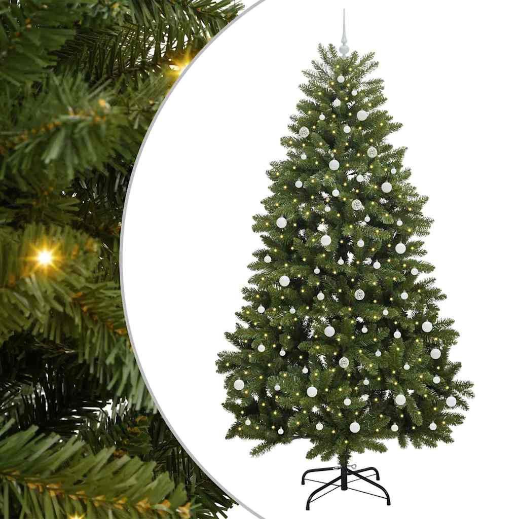 vidaXL Christbaumschmuck Künstlicher Weihnachtsbaum Grün 240 cm PVC und Metall (1-tlg)