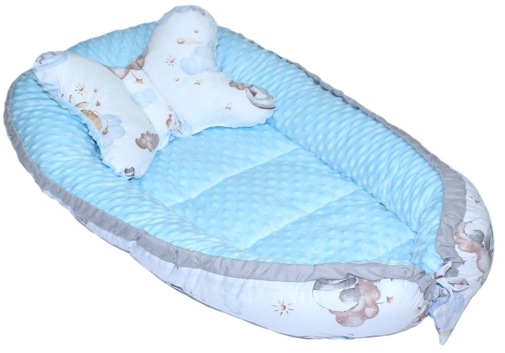 Primawela Bettnestchen Baby MINKY Nestchen Kokon Kuschelnest Kissen Decke S günstig online kaufen
