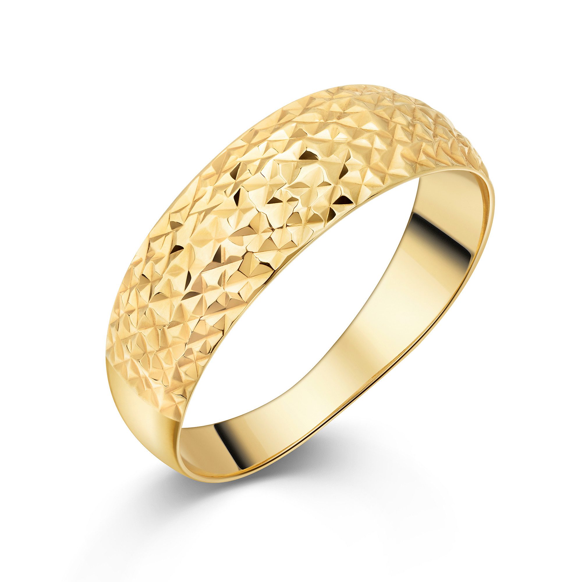 Firetti Fingerring Schmuck Geschenk Gold 375 Damenring Ring Struktur