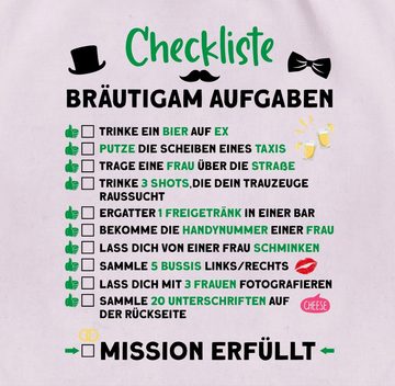 Shirtracer Turnbeutel Checkliste Bräutigam Aufgaben JGA, JGA Männer