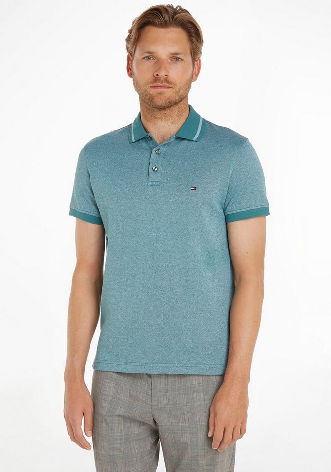 Tommy Hilfiger Poloshirt PRETWIST MOULINE TIPPED POLO in Mouline-Optik