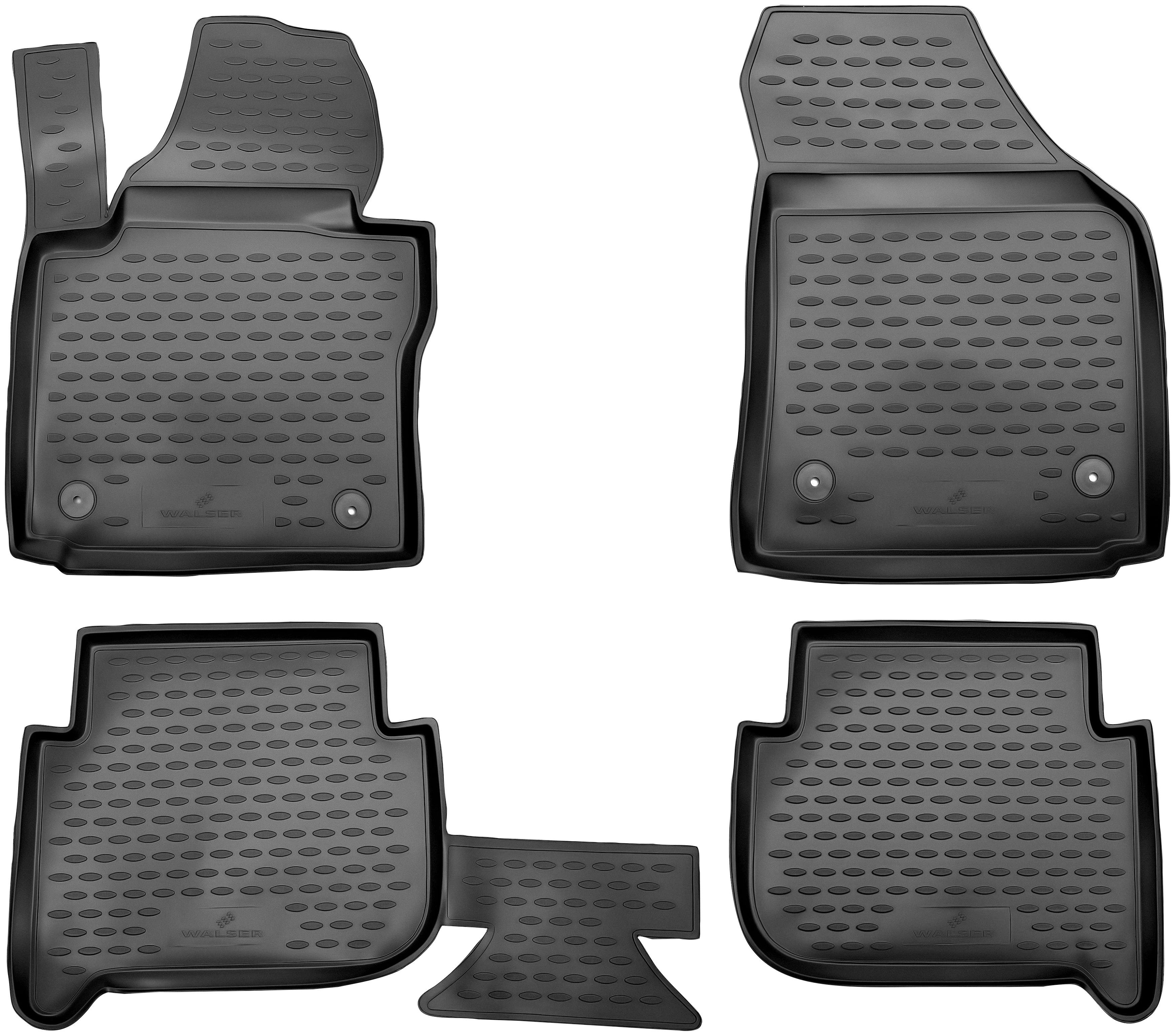 WALSER Passform-Fußmatten XTR (4 St), für VW Touran Großr.lim., für VW Touran I, II, 5 Sitze, 2003 - 2015 | Automatten