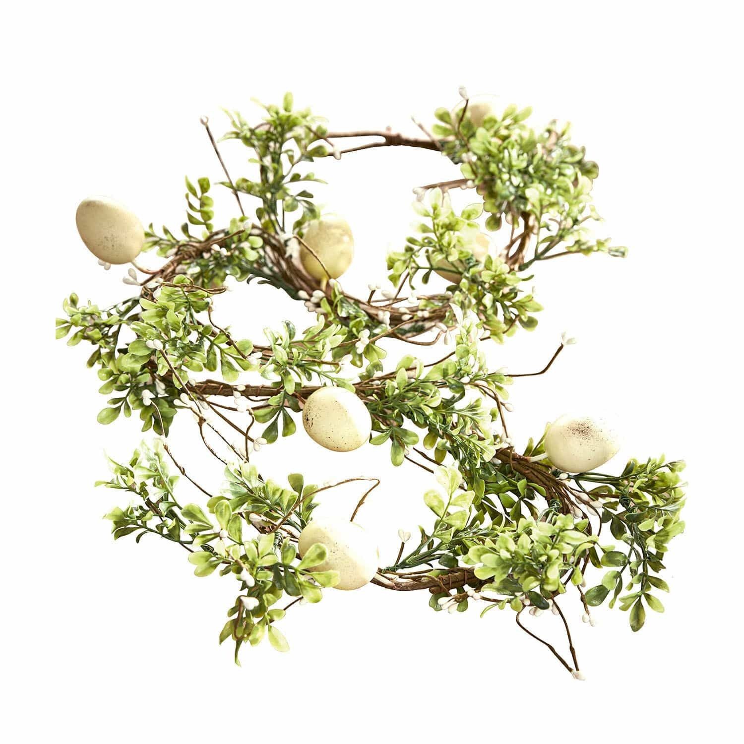 Kunstgirlande Girlande Antonin grün/weiß, Mirabeau, Höhe 150.0 cm