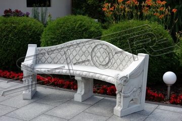 JVmoebel Skulptur Antik Stil Stein Garten Terrassen Möbel XXL Outdoor Bench