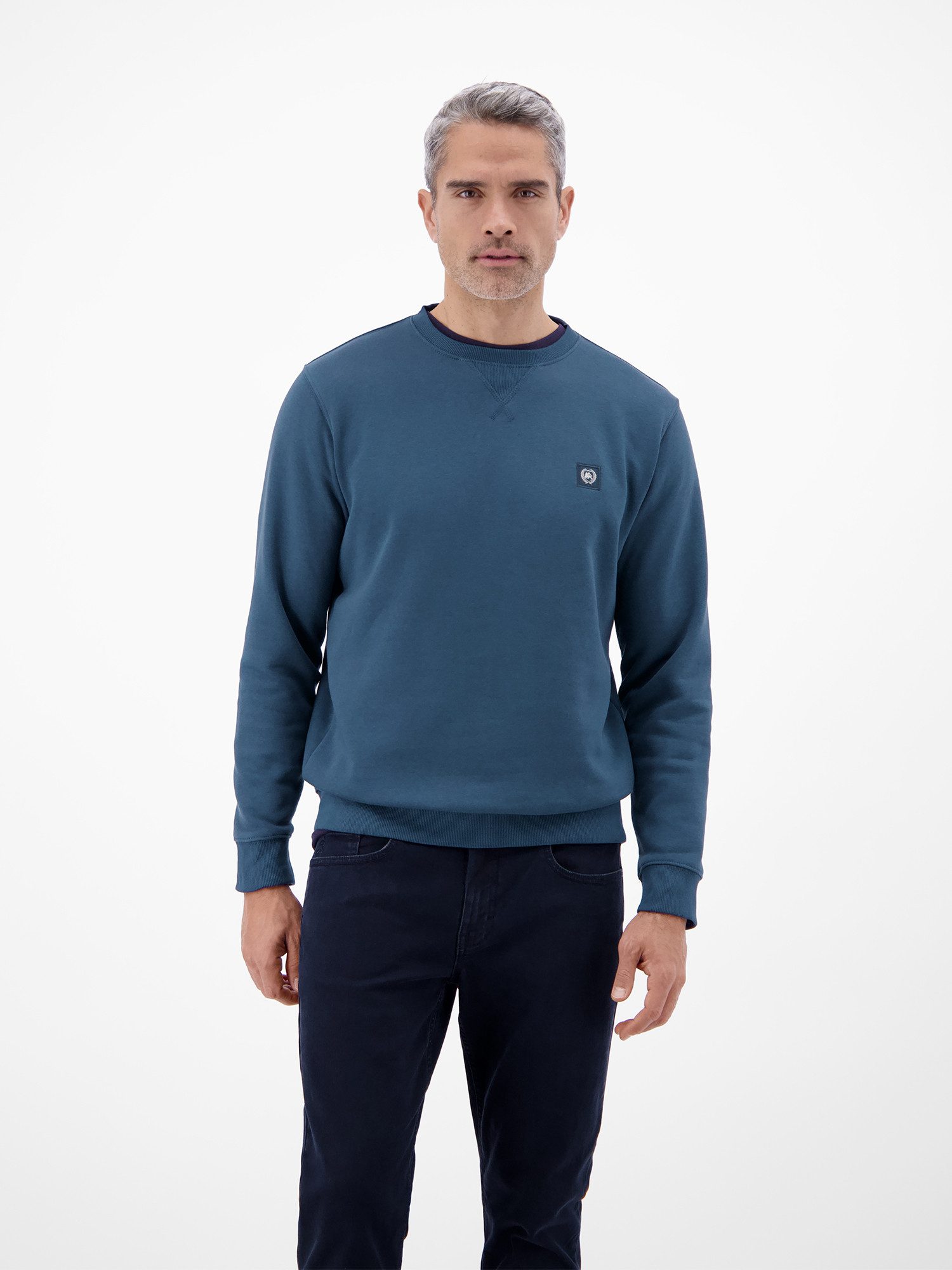 LERROS Sweatshirt Urbaner Sweatshirtstyle, weiche Haptik Unifarbenes Herren‑Sweatshirt, hoher Tragekomfort, REGULAR FIT
