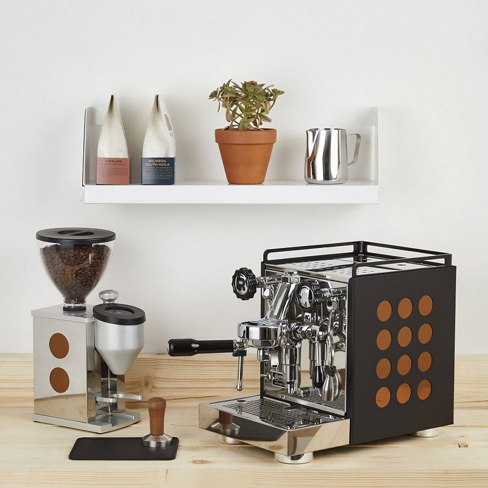 Rocket Kaffeemaschine Black/Copper Rocket Espresso Espresso Appartamento Druckbrüh-Kaffeemaschine