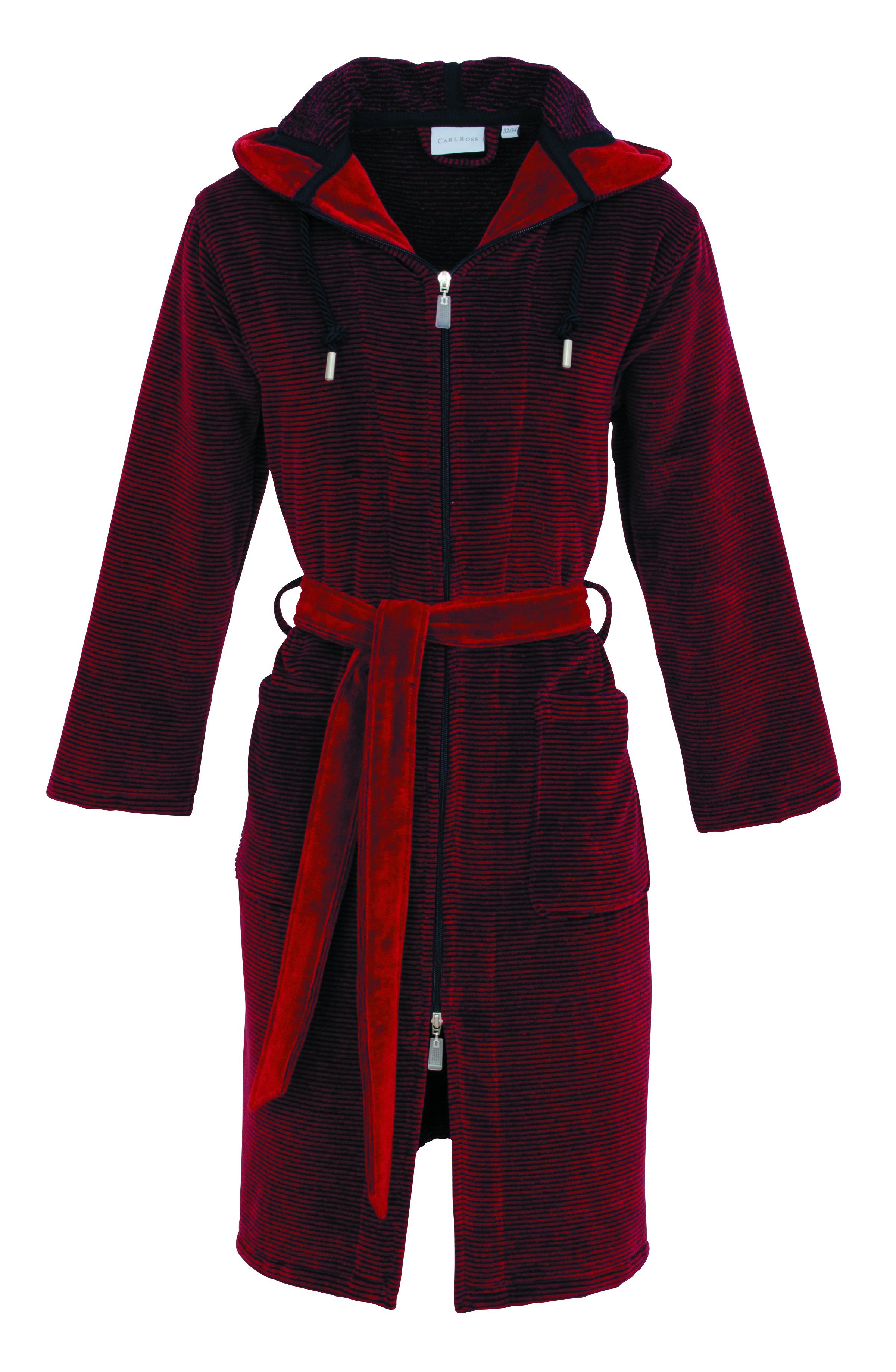 Carl Ross Damenbademantel 571410, Midilänge, Velours, günstig online kaufen